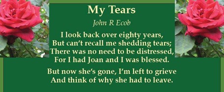 My Tears - a poem by John Ecob